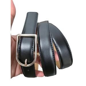 Kate Spade | Black Stitched Leather Belt Plus Size 1X/2X - NWOT